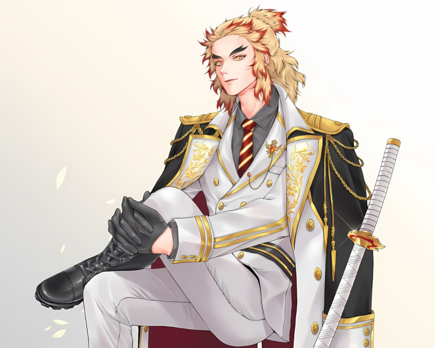 Rengoku Cool Pose Desktop Image