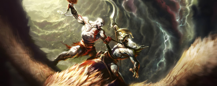 Kratos in Action God of War PC Screen Wallpaper