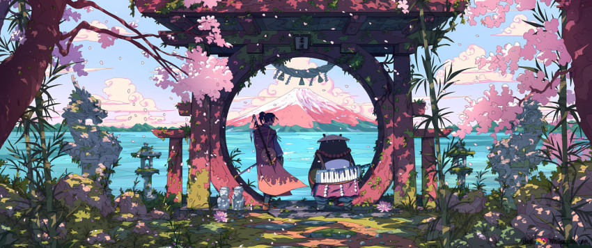Magical Ghibli Background in Full 4K