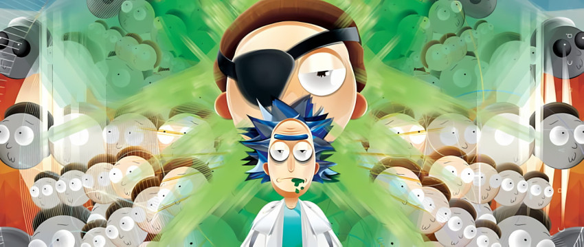 Crazy Rick and Morty Adventure Ultra HD  Wallpaper