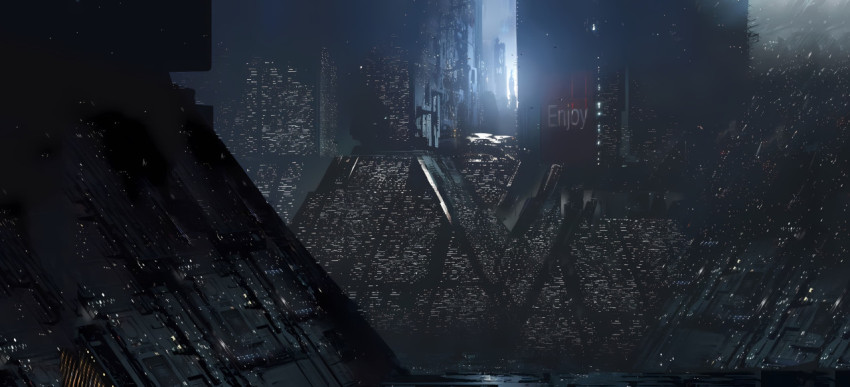 Futuristic Blade Runner 2049 City Lights For PC Wallpaper