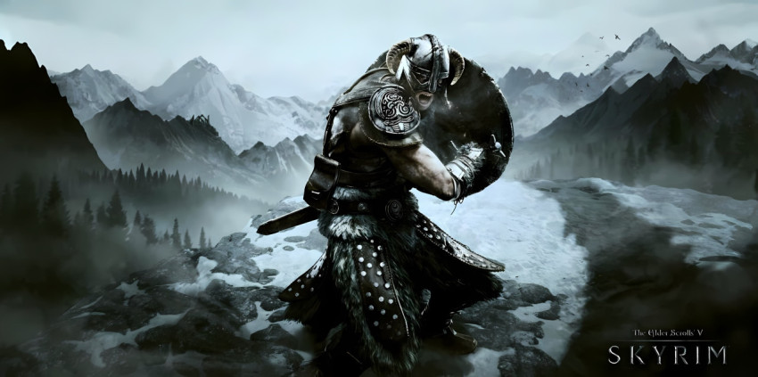 Skyrim Heroic Warrior Desktop Image