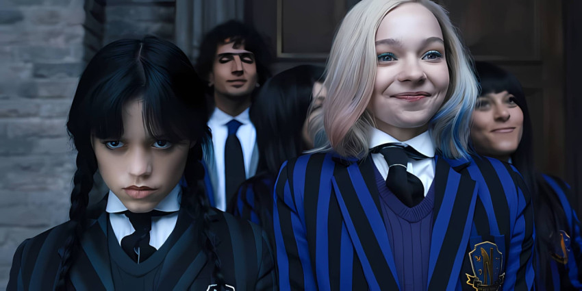 Stylish Wednesday Addams Gothic Image