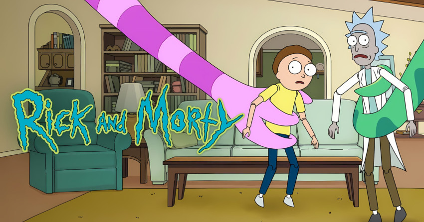 Rick and Morty Fighting Aliens Ultra HD