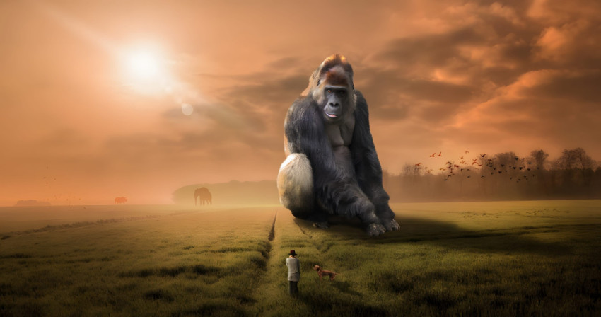 Epic Gorilla Desktop Wallpaper