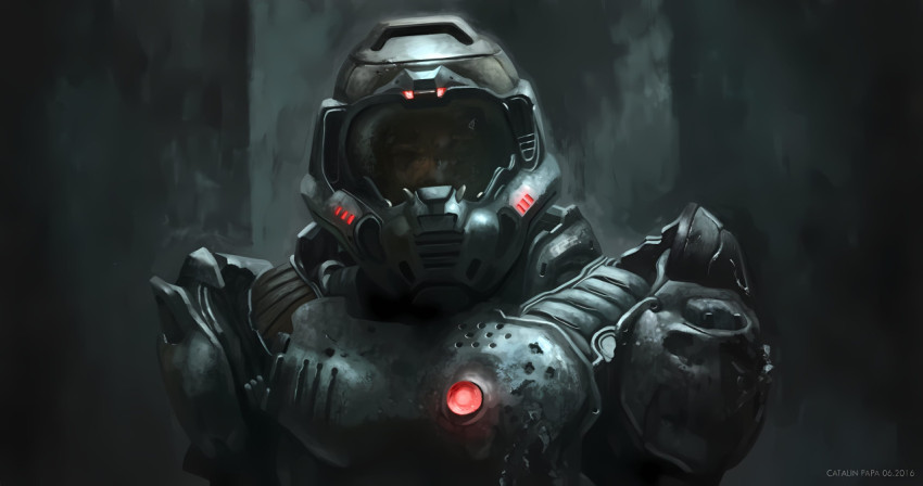 Doom Slayer Rage Mode Desktop Image