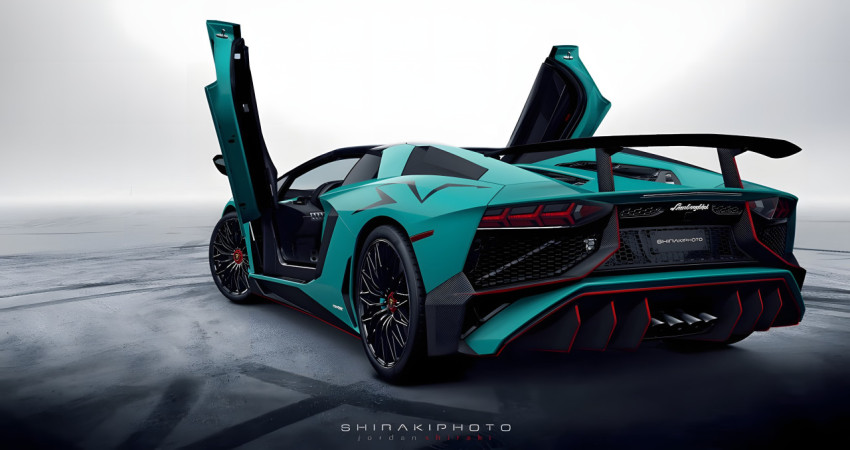 Lamborghini Doors Open 4K Image
