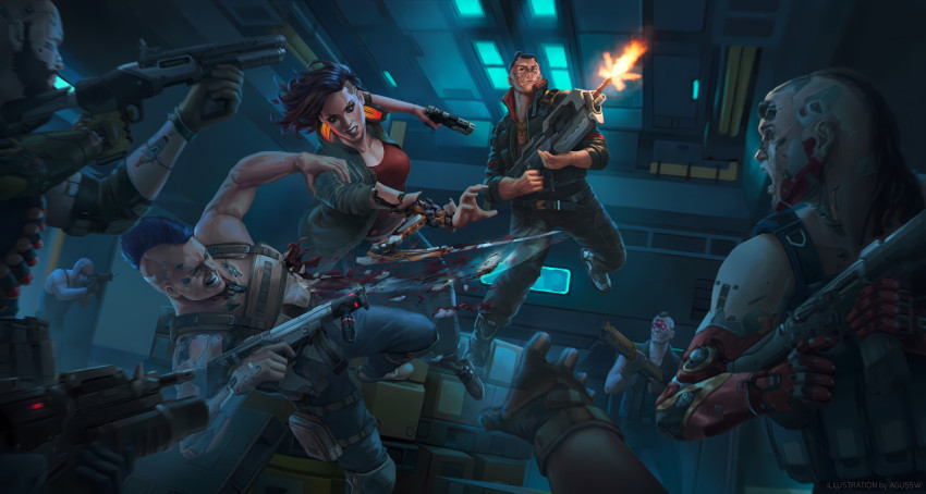 Free Cyberpunk Futuristic Street Art HD Wallpaper