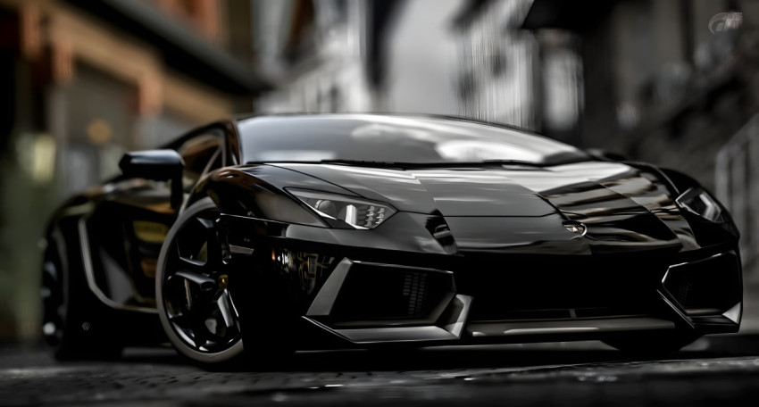 Lamborghini Close Up Desktop Shot