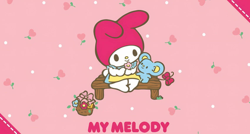 My Melody Sleeping Desktop Wallpaper