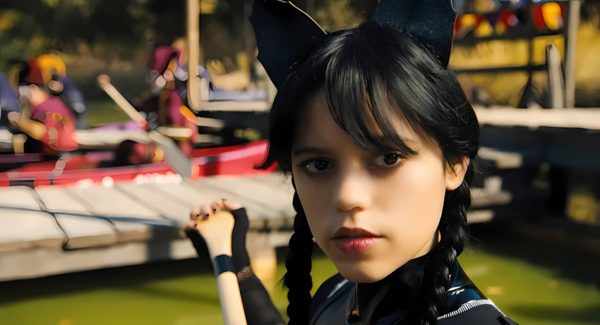 Cool Mood Wednesday Addams Wallpaper