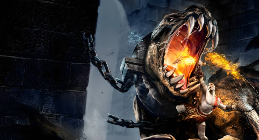 Kratos in Action God of War Laptop Wallpaper for Gamers