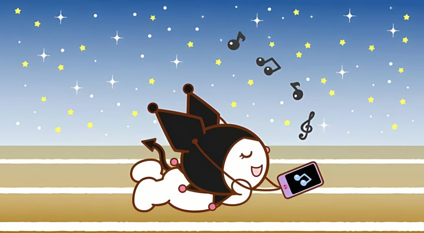 Kuromi Sweet Dreams Desktop Image