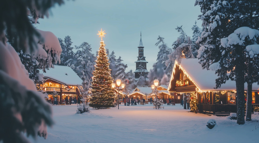 Christmas Snowflakes Image to Celebrate the Season
