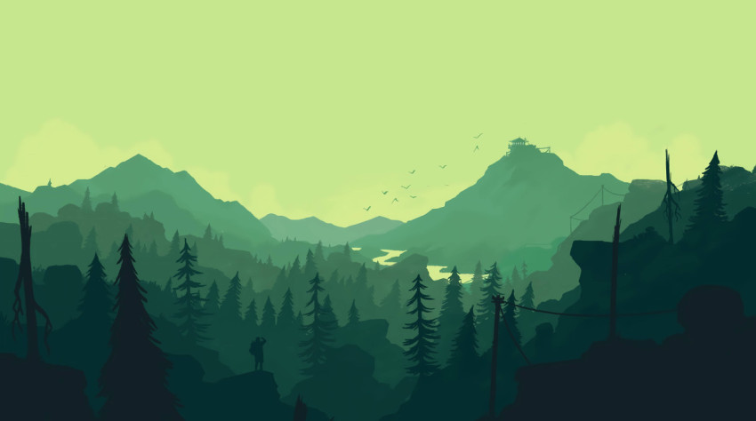 Stunning Firewatch Background for Desktop Screens