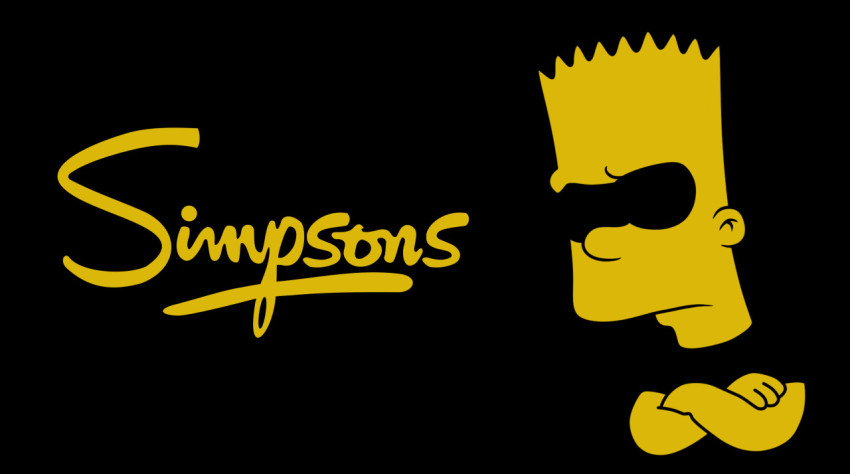 The Simpson Minimalism Black And Yellow 4K Your Screen