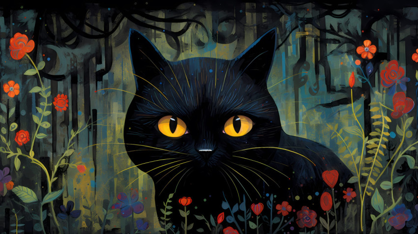 Cute Black Cat Photo for Devices