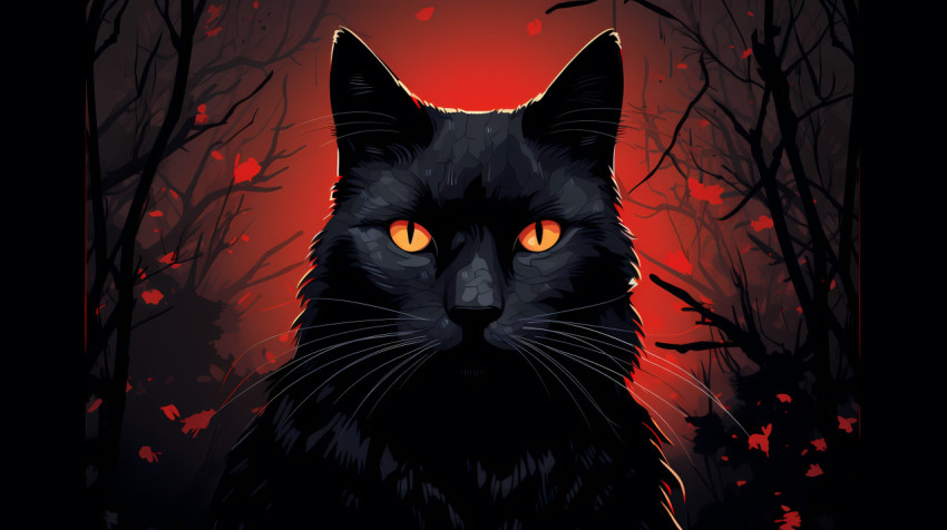 Black Cat Photo for Desktop Background