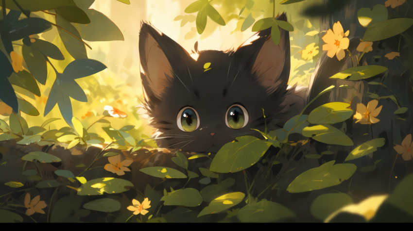 Sweet Ginger Cat Background Image