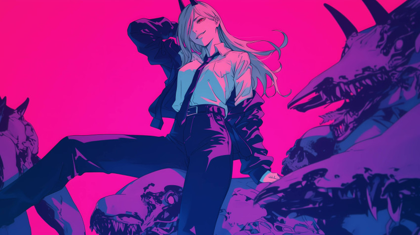 Makima High-Resolution Chainsaw Photo for Bold Design 4K