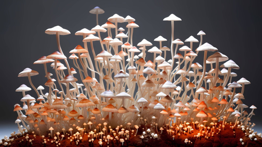 Lovely Mushroom Desktop Wallpaper for a Cute Vibe