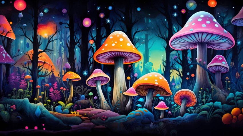 Mushroom Desktop Picture to Beautify Your PC Screen