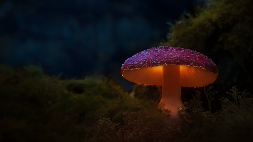 Download Charming Mushroom Desktop Wallpaper for PC