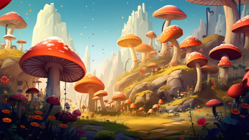 Fun and Cute Mushroom Desktop Wallpaper for Your PC
