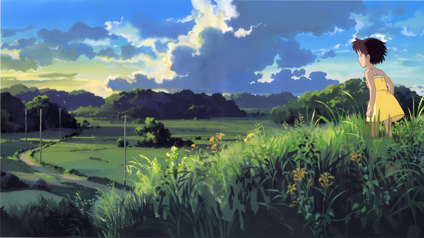 Ghibli Anime Sky 4K Desktop Background
