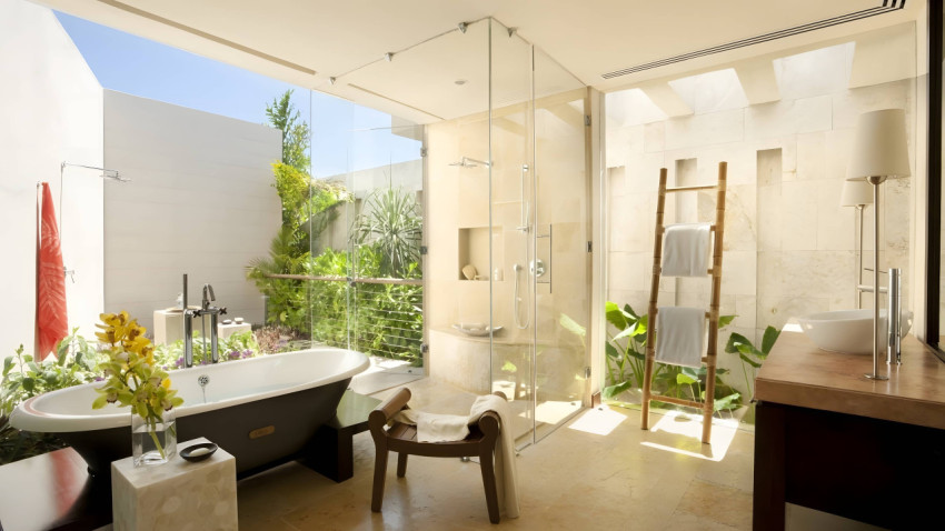 Artistic Bathroom Desktop Wallpaper for Download