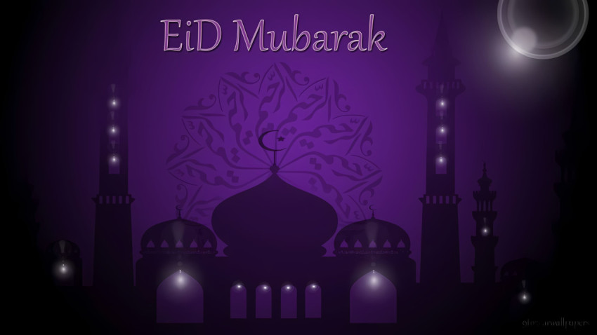 Celebrating Eid Mubarak With Traditional lluminations Wallpaper