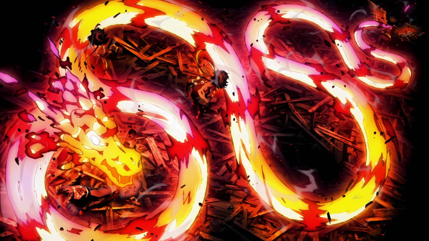 Demon Slayer Fire Dragon Wallpaper