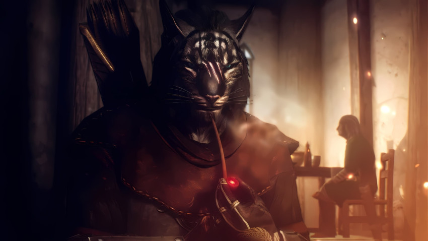 Skyrim Warrior Desktop Wallpaper