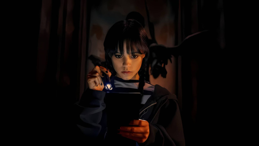 New 4K Wednesday Addams Face Pic