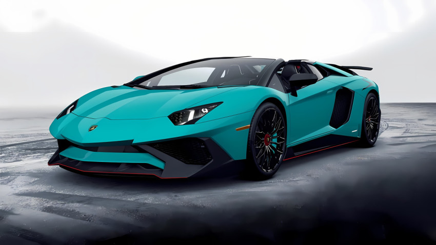 Front View of Lamborghini Car 4K