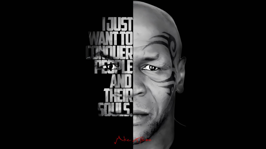Mike Tyson  B&W Wallpaper For Desktop