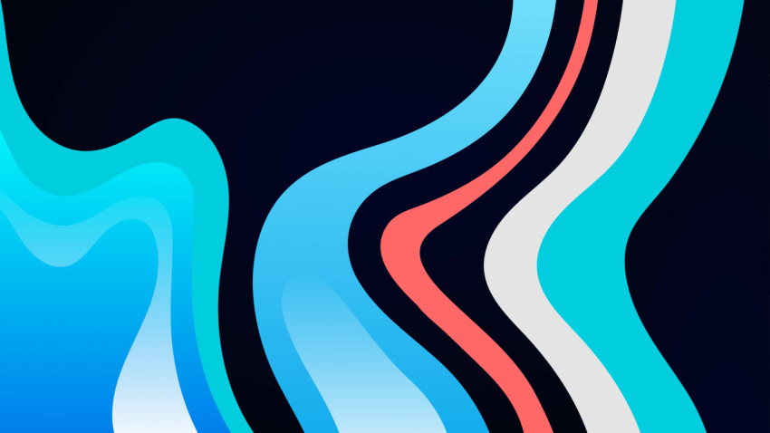 Colorful Geometric Shapes PC Screen Wallpaper