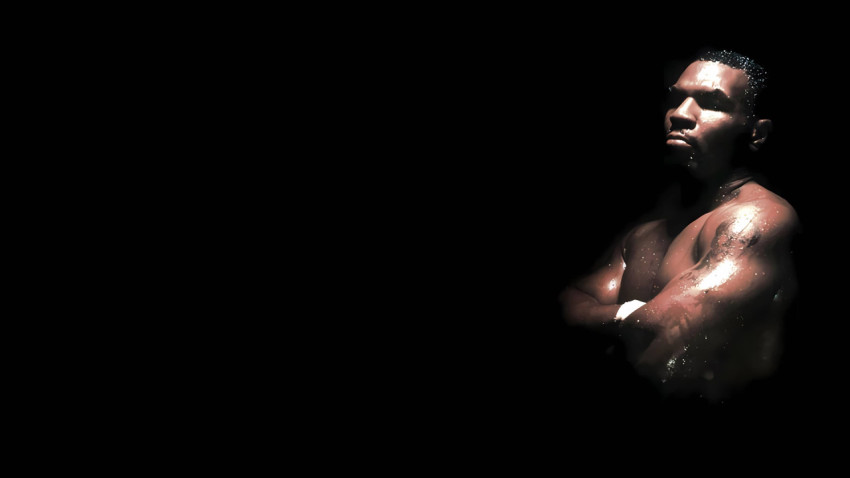 Mike Tyson Black Background Wallpaper