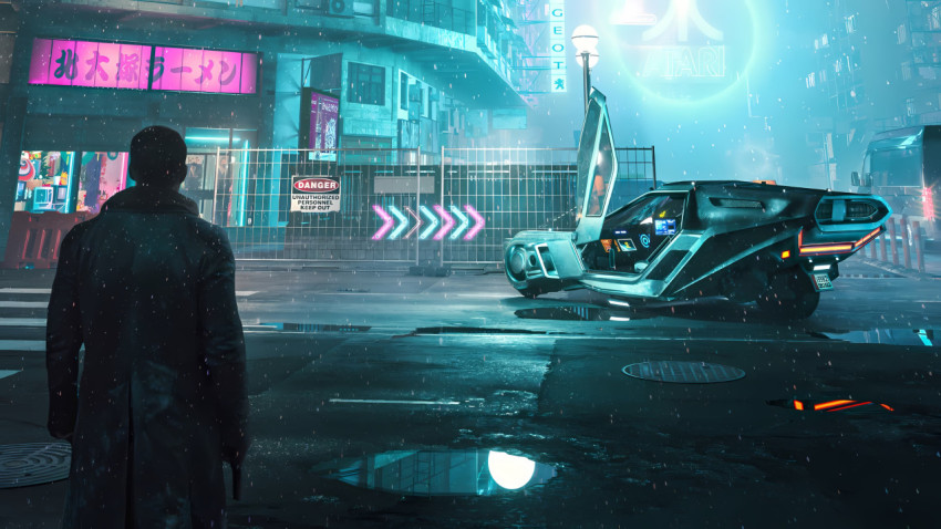 Blade Runner 2049 Futuristic Night Cityscape