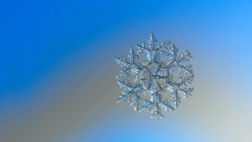 Frosty Snow Crystal Image