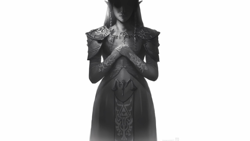 Zelda B&W Photo Wallpaper For PC