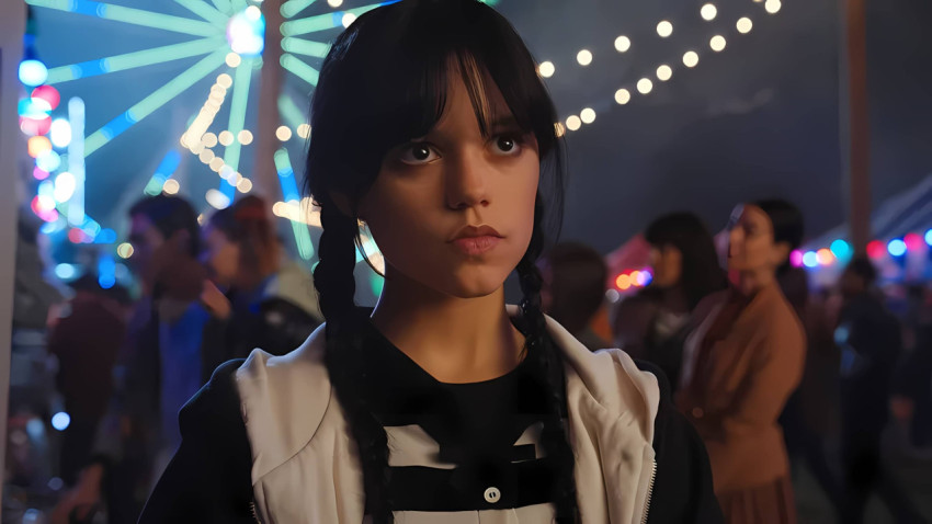 Aesthetic Wednesday Addams 4K Image