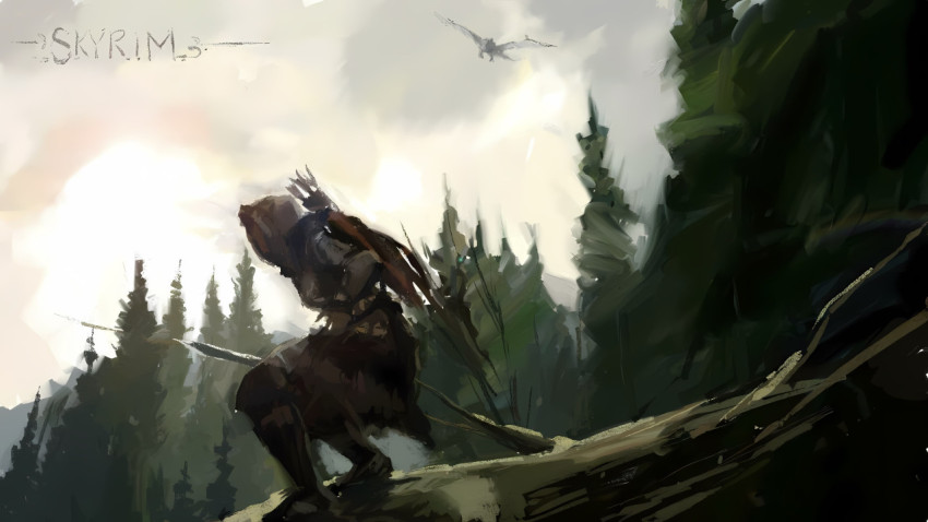 Skyrim Mystic Realm Desktop Wallpaper