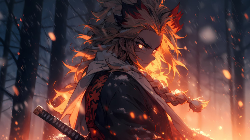 Kyojuro Calm Flame Look for PC