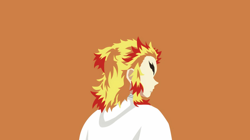 Flame Pillar Rengoku Desktop Image