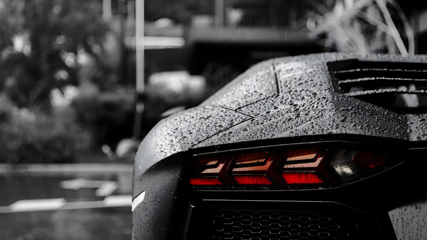 Beautiful Lamborghini back Angle Shot
