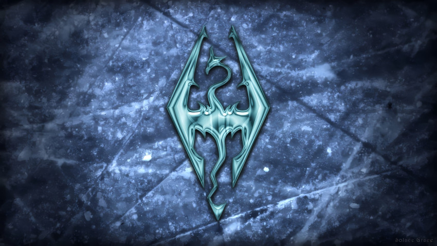 Skyrim Epic Battle Desktop Background