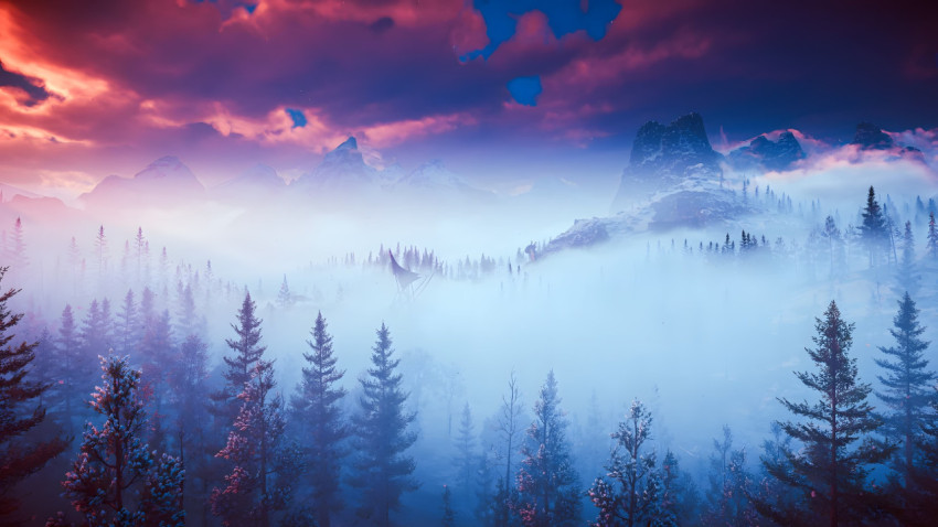Pink Sky Scene Desktop HD Image