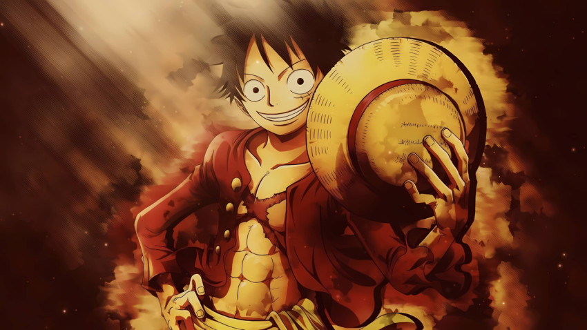 One Piece Desktop Wallpaper Strong Look