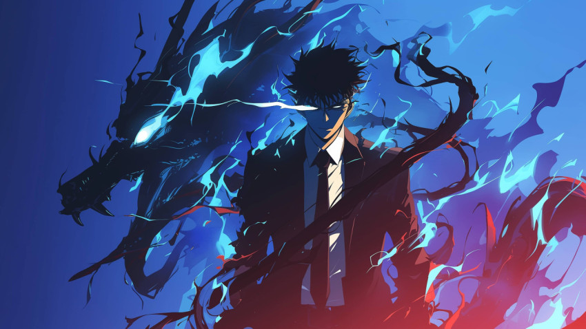 Vibrant Solo Leveling Desktop Image